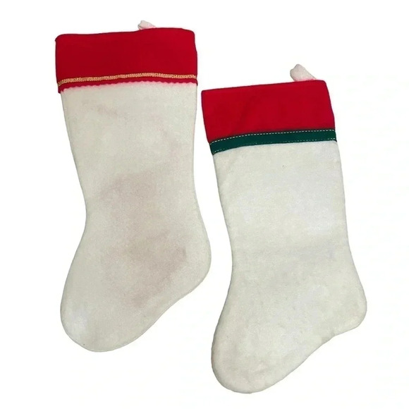 Vintage Felt Christmas Stockings 1997 Rauch Playing Kitten & 1984 Cabbage Patch - Picture 2 of 16
